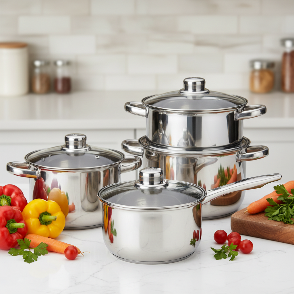 Inox set posuđa 12u1