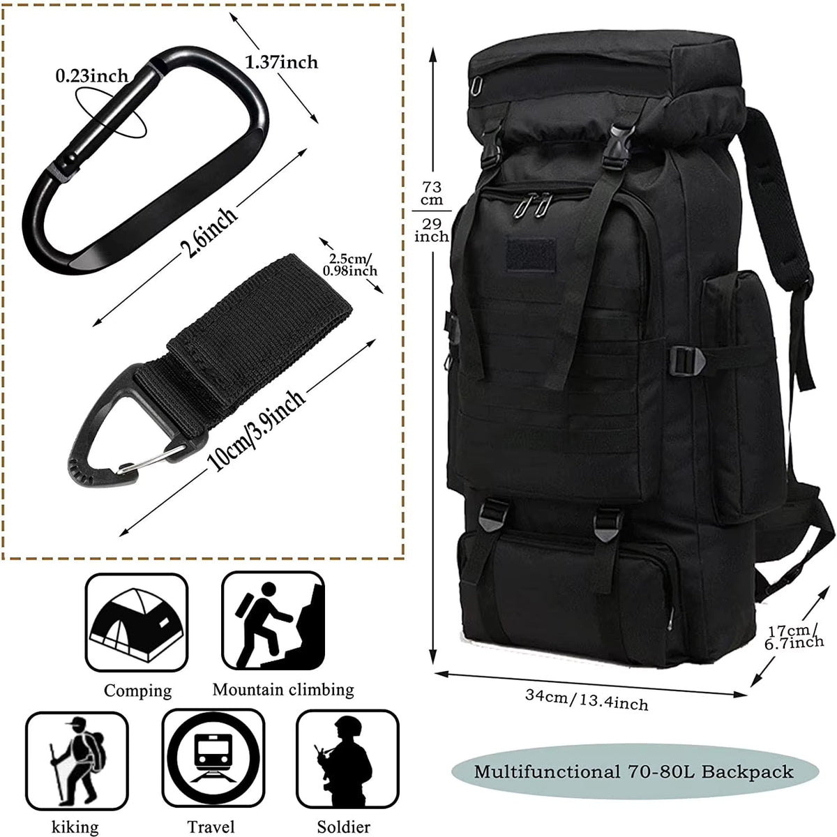 Taktički ruksak Kubba 80L