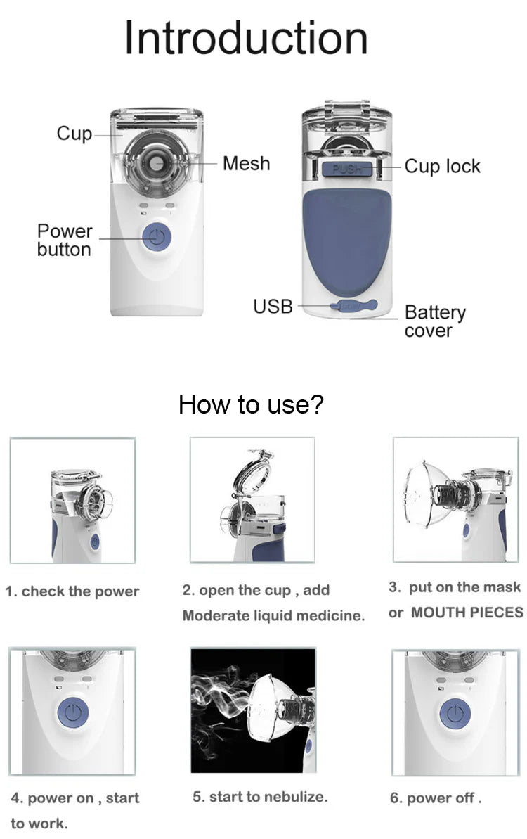 Prijenosni inhalator za djecu i odrasle